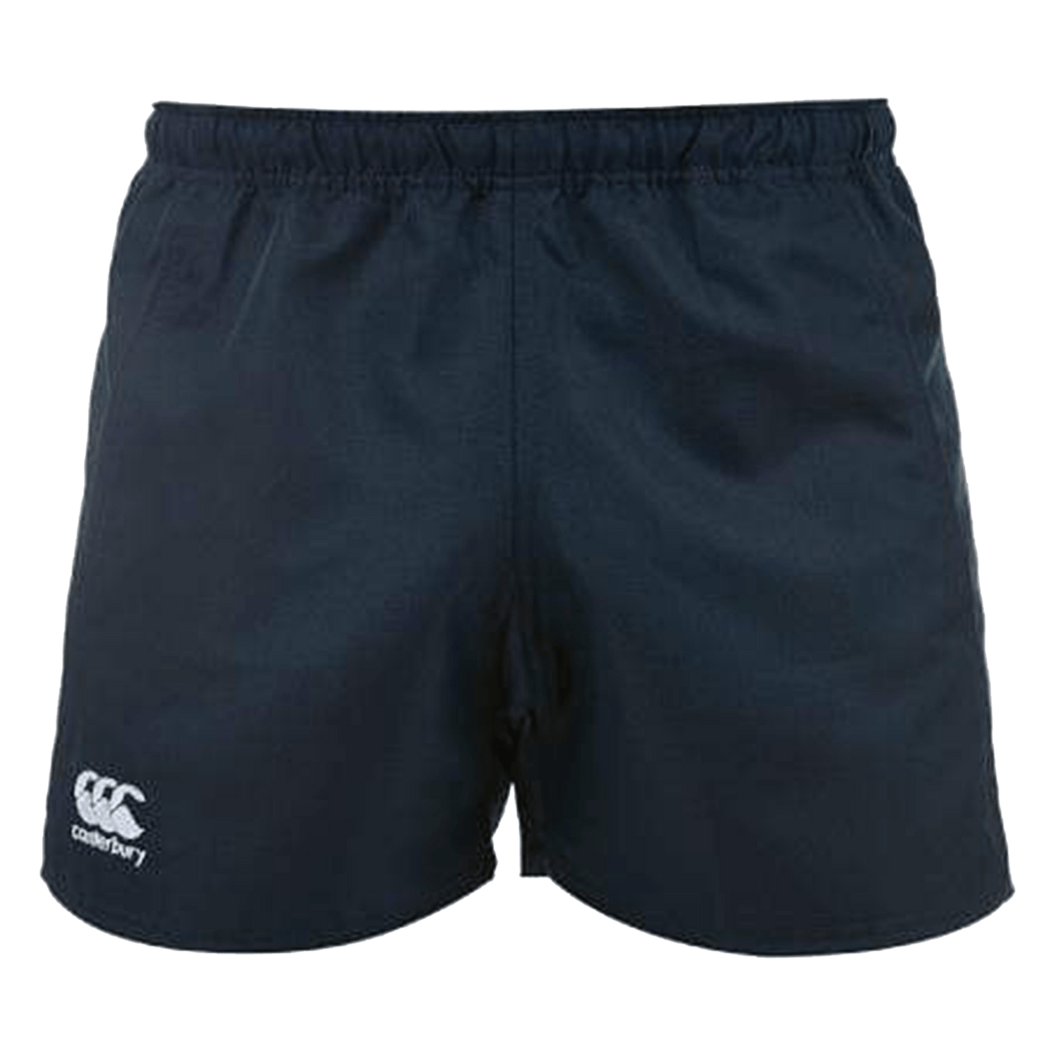 The Women's Canterbury Advantage 2.0 Short 3-Pack Bundle by Bundle features performance black rugby shorts with an elastic waistband and white Canterbury logo—ideal for women seeking comfort and style on the field.