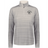 The EMB Augusta Women's Nations of Rugby New Zealand Pursuit 1/4 Zip Pullover features subtle stripes, a "New Zealand Rugby" left chest logo, and moisture-wicking fabric—ideal for athletic wear with classic style.