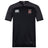 The Castle Rock Pirates Rugby Vapodri Evader Jersey by EMB Canterbury is a black and dark grey short-sleeve jersey featuring the team crest, Canterbury logo, and advanced "VapoDri" moisture-wicking technology for top performance.