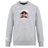 The Castle Rock Pirates Rugby Club Crew Sweatshirt by WRS Canterbury features a gray ultra-soft design, chest logo with skull, crossed swords and rugby balls, embroidered CCC logo, and small white "Kukri" logo on the left sleeve.