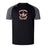 The Castle Rock Pirates Rugby Elite Training Tee by WRS Canterbury is a black and gray short-sleeve tee with "Pirates Rugby Castle Rock" and a skull logo on the front, designed for training or everyday wear.