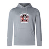 Show your Canterbury pride with the Castle Rock Pirates Rugby Club Lightweight Hoodie by WRS Canterbury, featuring a custom skull-and-swords logo on light gray fabric and a handy front pocket—ideal for fans.