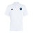 The EMB Canterbury US Space Force Women's Rugby Club Dry Polo is a white short-sleeve polo with Vapodri Technology, featuring the "Canterbury" logo on the right chest and a blue "Space Force Rugby Union" badge on the left.
