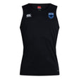 Stay cool and perform your best in the US Space Force Women's Rugby Club Dry Singlet by EMB Canterbury—a black, sleeveless top with a white Canterbury logo and blue Space Force badge on the chest.