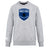 The US Space Force Women's Rugby Club Crew Sweatshirt by Canterbury, from WRS Canterbury, is ultra soft and gray with a large blue "United States Space Force Women's Rugby" shield logo on the front and an embroidered CCC logo on the left sleeve.