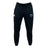 The US Space Force Women's Rugby Leisure Sweatpant by EMB Canterbury features a drawstring waist, white logo on the left thigh, blue shield logo on the right thigh, and is made from sustainable fleece for comfort and style.
