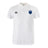 The US Space Force Women's Rugby Waimak Polo by EMB Canterbury features a white short-sleeve design, button placket, black logo on the right chest, and a blue "Space Force" crest on the left—classic rugby style for fans.