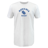 Introducing the Nations of Rugby Romania Rugby Supersoft Tee by WRS LAT, perfect for rugby enthusiasts. This tee proudly showcases the spirit of Romania Rugby with its high-quality design and comfortable fit. Grab yours now and