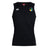 The SOCAL SANZAS RFC Club Dry Singlet by EMB Canterbury features a sleeveless black design, white Canterbury logo on the right chest, blue/yellow/green circular badge on the left chest, and advanced Vapodri Technology for top performance.