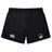 The SOCAL SANZAS RFC Women's Yokohama Short by EMB Canterbury features the iconic logo on the left leg and a green, yellow, and black patch on the right—ideal for women's rugby or athletic performance.