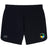The SOCAL SANZAS RFC Elite Woven Short by EMB Canterbury features zippered pockets, a small circular green, yellow, and black logo on the right leg, and the CCC brand logo on the left—ideal for training.