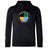 The SOCAL SANZAS RFC Club Lightweight Hoodie by WRS Canterbury is a black hoodie with a kangaroo pocket, showcasing a four-color circular logo and "Sanitas International SoCal Rugby Club" on the front.
