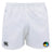 The SOCAL SANZAS RFC Advantage Rugby Shorts by EMB Canterbury feature an elastic waistband, classic Canterbury logo on the left leg, a multicolored patch on the right, and are made with moisture-wicking fabric for comfort.