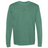 The EMB S&S Activewear South Africa Vintage Long Sleeve Comfort Tee in green features a small, simple red and white graphic centered on the chest.