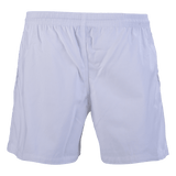 The Gilbert Kiwi Pro Short 3-Pack by Bundle Gilbert features white athletic shorts with an elastic waistband and a sleek front view for ultimate comfort, ideal for active days or lounging.