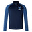 The Villanova Rugby Club 1/4 Zip Mid Layer Training Top by EMB Canterbury is a navy and blue fleece rugby training top with a quarter zip and features the "V Rugby" logo on the chest.
