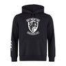 The Columbus Kodiaks Club Hoodie by WRS Canterbury features premium fleece, a front pouch pocket, drawstring hood, white “Columbus Kodiaks Rugby Football Club” logo, and contrasting white stripes on the right sleeve.