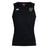 Sleeveless black Arkansas Gryphons Club Dry Singlet by EMB Canterbury with two white logos and a green and yellow patch featuring a stylized kangaroo and "VARSITY" on the left chest.