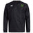 The EMB Canterbury Arkansas Gryphons Club Vaposhield Contact Top is a black long-sleeve rugby training top with a water-repellent finish, featuring the Canterbury logo and a yellow-green Arkansas emblem on the chest.