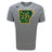 The WRS Canterbury Arkansas Gryphons Tempo Vapodri T-Shirt is a gray short-sleeve performance tee with a green and gold griffin inside an Arkansas outline and "est. 2006" below.