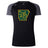 The Arkansas Gryphons Women's Elite Training Tee by WRS Canterbury features black and gray recycled polyester, plus a yellow and green griffin, star, and “est. 2006” graphic inside an Arkansas outline on the chest.