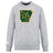 The Arkansas Gryphons Club Crew Sweatshirt by WRS Canterbury features a green and gold griffin inside an Arkansas outline with "est. 2006," plus an embroidered CCC logo on the ultra-soft light gray sleeve.