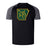 The Arkansas Gryphons Elite Training Tee by WRS Canterbury features a black and gray design, a yellow and green griffin logo inside an Arkansas outline with "est. 2006," and is made with Vapodri fabric for superior comfort and moisture control.