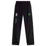 The Arkansas Gryphons Cuffed Hem Stadium Pant by EMB Canterbury features an elastic waistband and cuffs, a Canterbury logo and text on the left leg, and a green and yellow crest on the right thigh for style and comfort.
