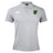 Light grey Arkansas Gryphons Waimak Polo by EMB Canterbury for men, with short sleeves, buttoned collar, white Canterbury rugby logo, and a green-yellow chest patch—classic style from the CCC Waimak Rugby Polo collection.