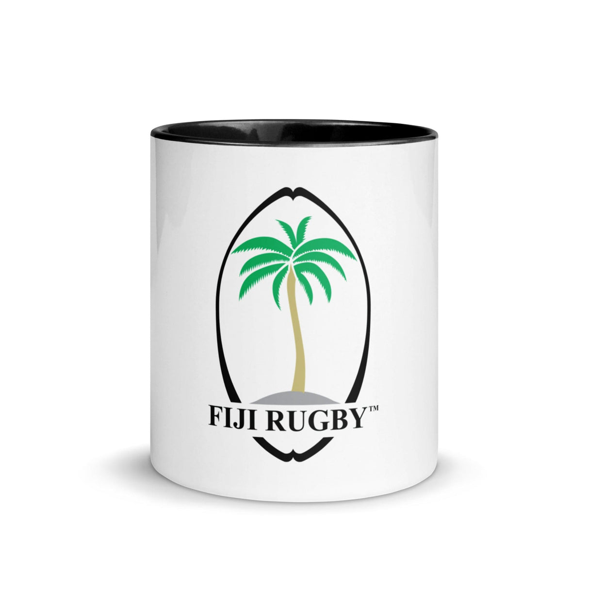 A Fiji Throwback Mug with the words Fiji Rugby, by PF LIC.