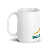 A white Wallaroos Mug with the word walkie talkie on it. Brand Name: PF LIC.