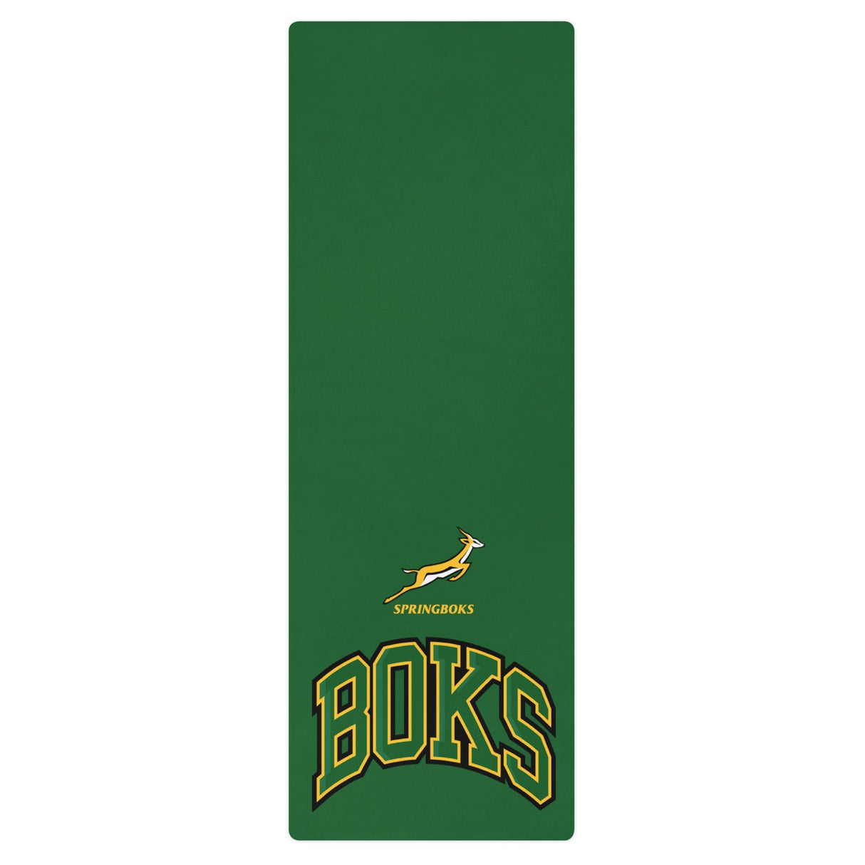 A South African-themed Springboks Yoga Mat featuring the PF LIC logo.