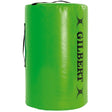a Gilbert Junior Rugby Green Point 5 Tackle Bag with a black handle.