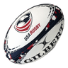 A "USA Rugby G-TR4000 Digi Camo Ball by Gilbert" with the words "Gilbert" on it.