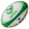 A green and white USA Rugby G-TR4000 St. Patrick's Day Ball by Gilbert with the words usa rugby on it.
