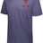 An Illinois RFC Tri-Blend Tee with the letter i on it.