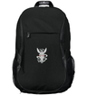 a Mendocino Rugby Club Free Form Rugby Backpack with a white rabbit on it.