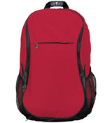 An Augusta Sportswear Free Form Rugby Backpack with black straps.