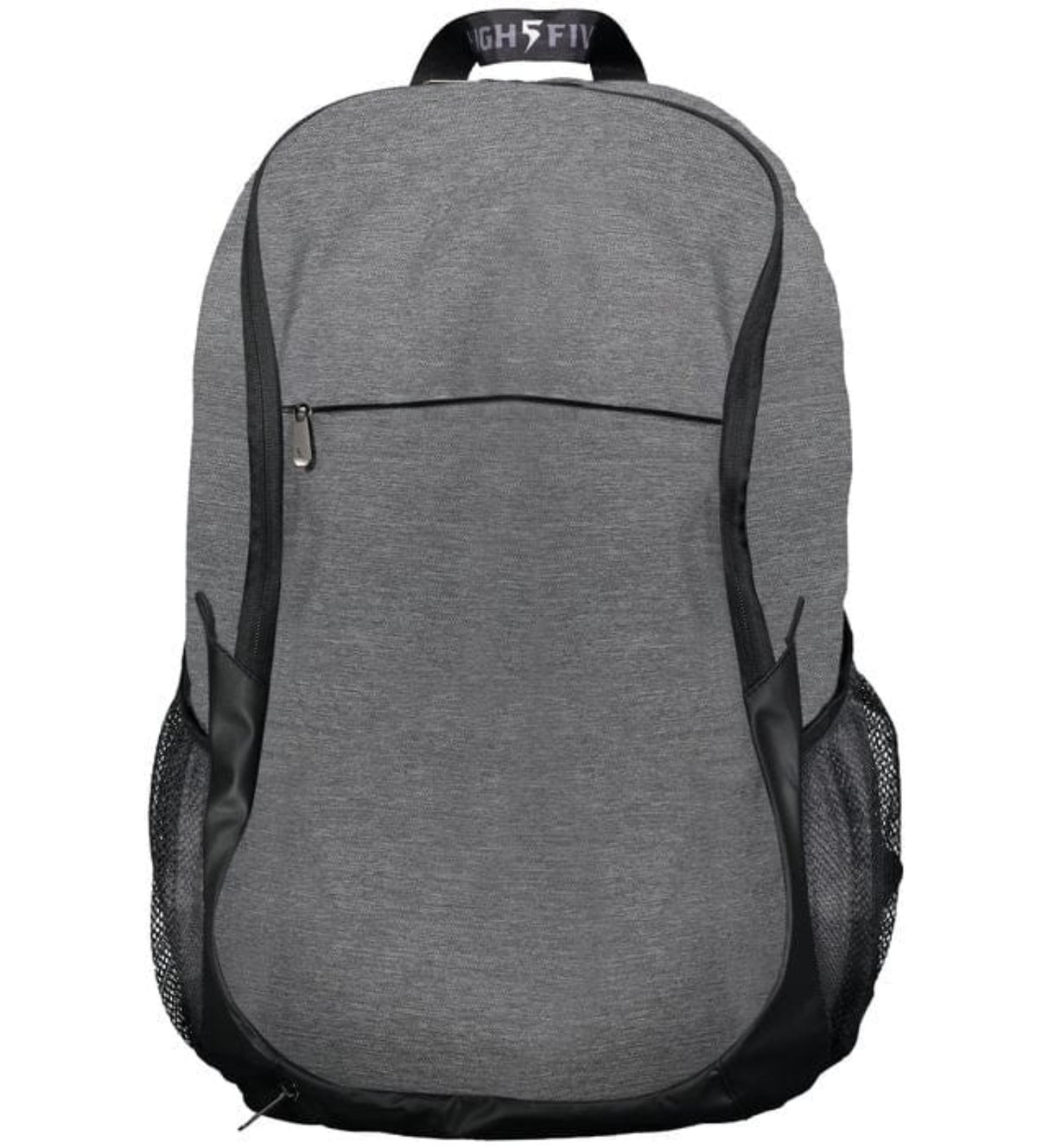 A Free Form Rugby Backpack from Augusta Sportswear with black straps.
