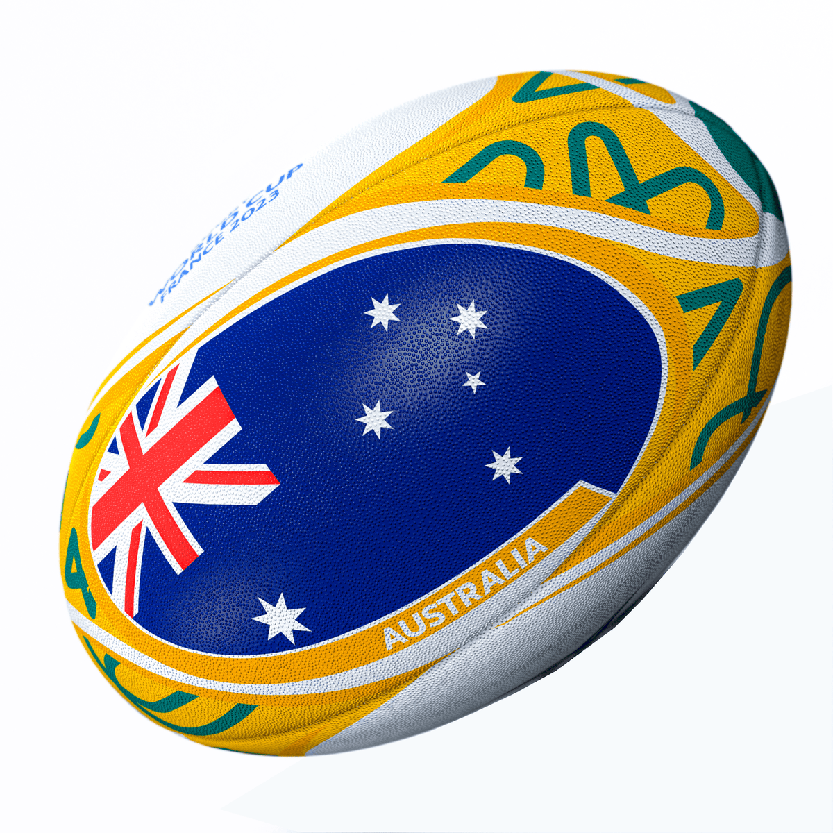Rugby World Cup 23 Australia Flag Ball by Gilbert World Rugby Shop