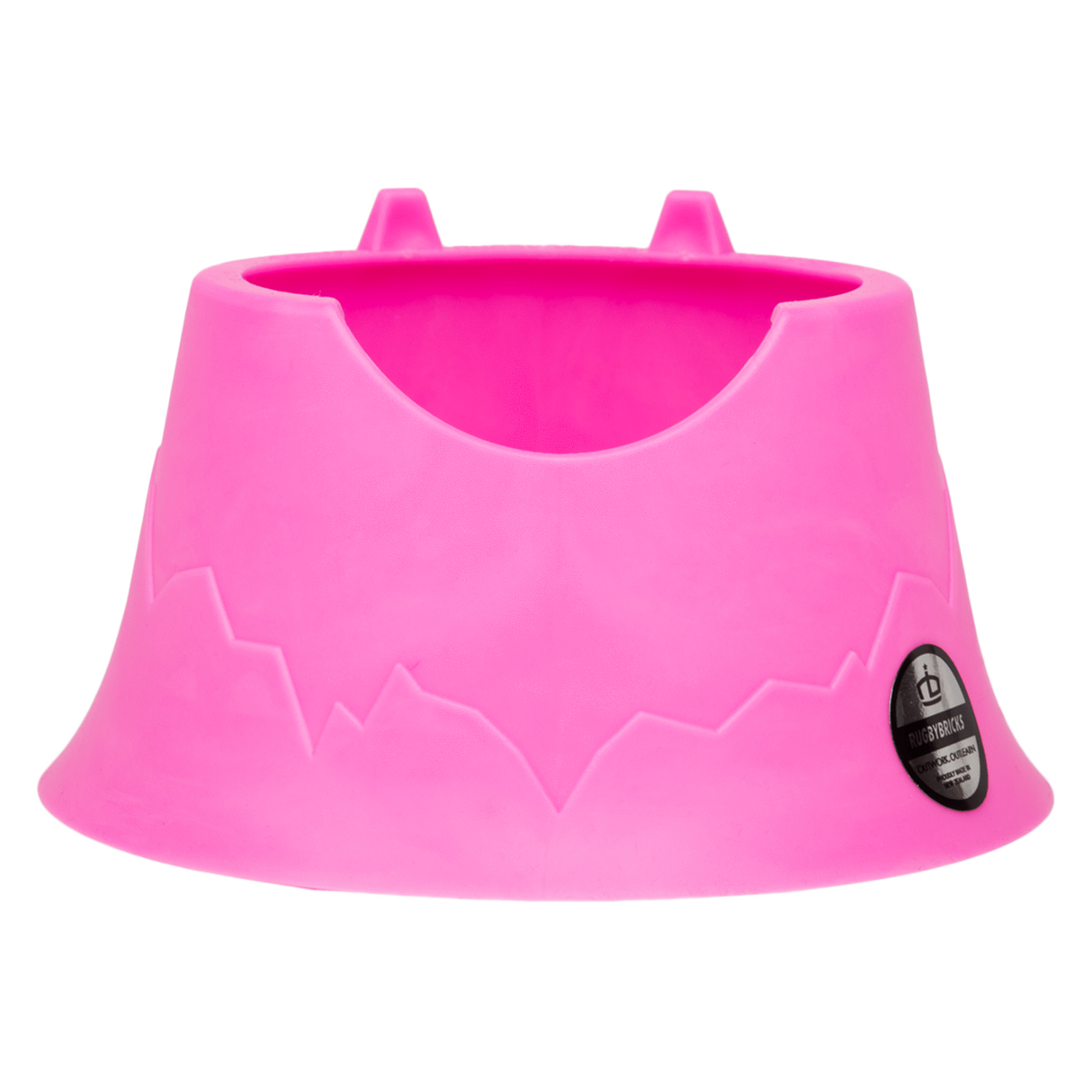 Side View of Thermoplastic Hot Pink Rugby Kicking Tee