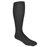 A pair of WRS Knee-High Rugby Socks on a green background.