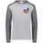 A gray WRS Augusta USA Rugby Throwback Vintage Hoodie with the USA rugby logo on it.