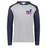 A grey and blue USA Rugby Throwback Vintage Hoodie.