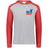 A gray and red USA Rugby Throwback Vintage Hoodie with the USA rugby logo on it.