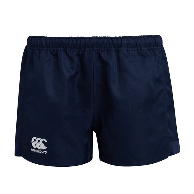 A World Rugby Shop navy TEST-JTB Shorts with a white logo on the side.