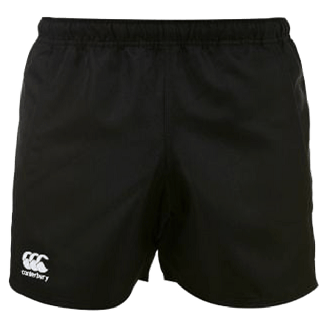 Women's Black Advantage Rugby Shorts w/ White CCC Logo on Right Leg