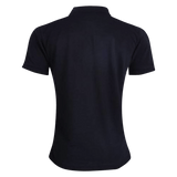 Capitals Rugby NC Canterbury Waimak Rugby Polo Black on a green background.
