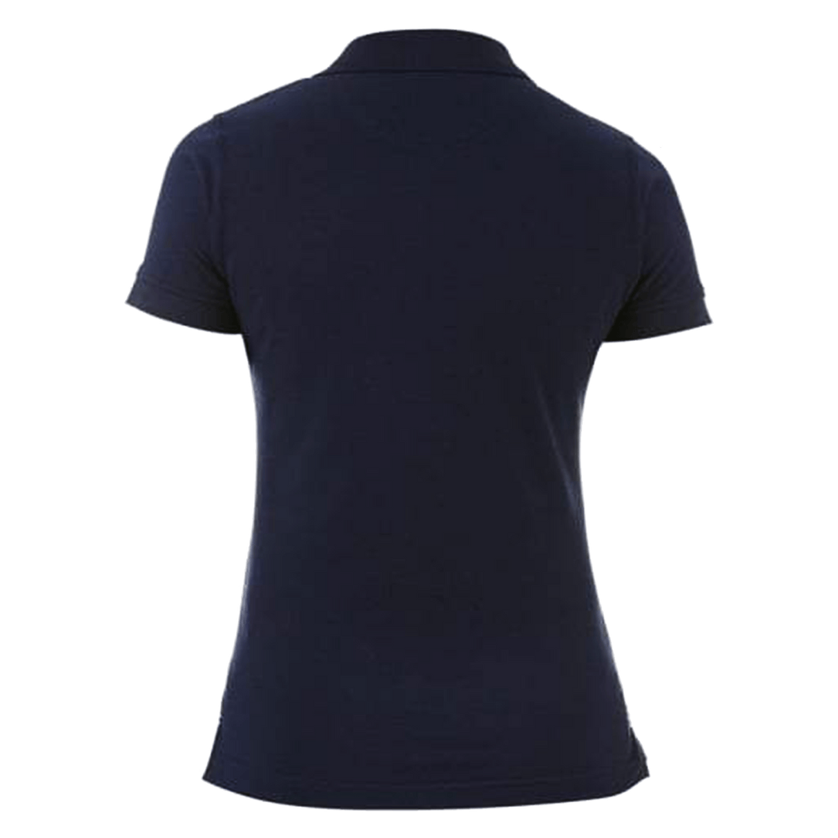 The back of a Langtree Rugby Club Canterbury Women's Navy Waimak Rugby Polo.