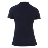 The back of a Langtree Rugby Club Canterbury Women's Navy Waimak Rugby Polo.
